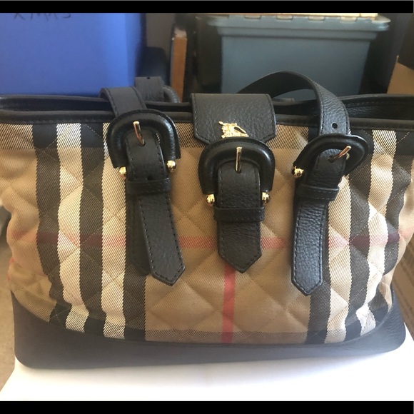 Burberry Handbags - Burberry quilted shoulder bag - NEW